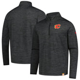 Calgary Flames Fanatics Authentic Pro Lightweight Quarter-Zip Pullover - Heather Charcoal | Fanatics online