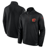 Calgary Flames Fanatics Authentic Pro Rink Quarter-Zip Top - Black | Fanatics discount