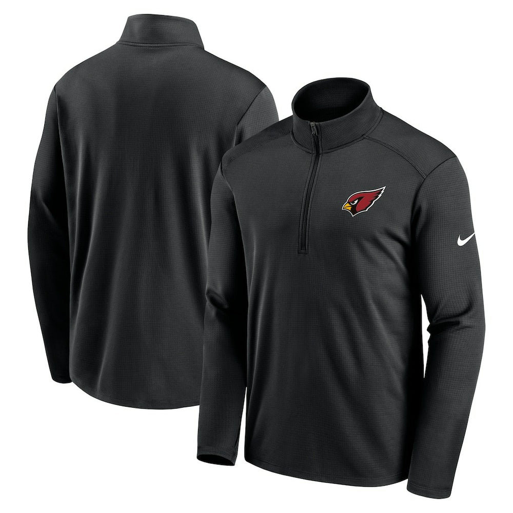 Arizona Cardinals Pacer Half-Zip Pullover - Black - Nike