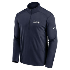 Seattle Seahawks Pacer Half-Zip Pullover - College Navy - Nike