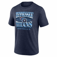 Tennessee Titans Extreme Tackle Tri-Blend T-Shirt - Heather Navy - Fanatics