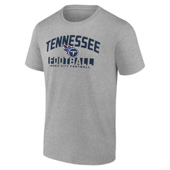 Tennessee Titans Screen Blocking T-Shirt - Heather Gray - Fanatics