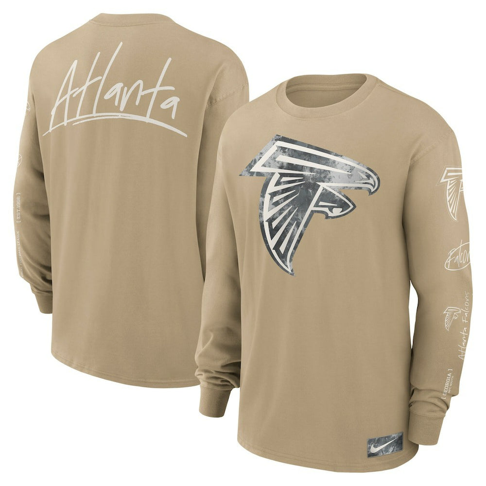 Atlanta Falcons Essential Statement Max90 Long Sleeve T-Shirt - Tan - Nike