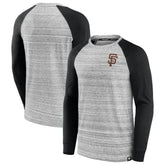 San Francisco Giants Fanatics Iconic Streaky Raglan Long Sleeve T-Shirt Sale