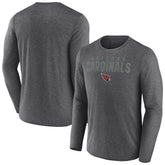 Arizona Cardinals Blackout Long Sleeve T-Shirt - Heather Charcoal - Fanatics