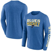 St. Louis Blues Fanatics Sweep Iconic Synthetic Long Sleeve T-Shirt - Heather Blue | Fanatics sale