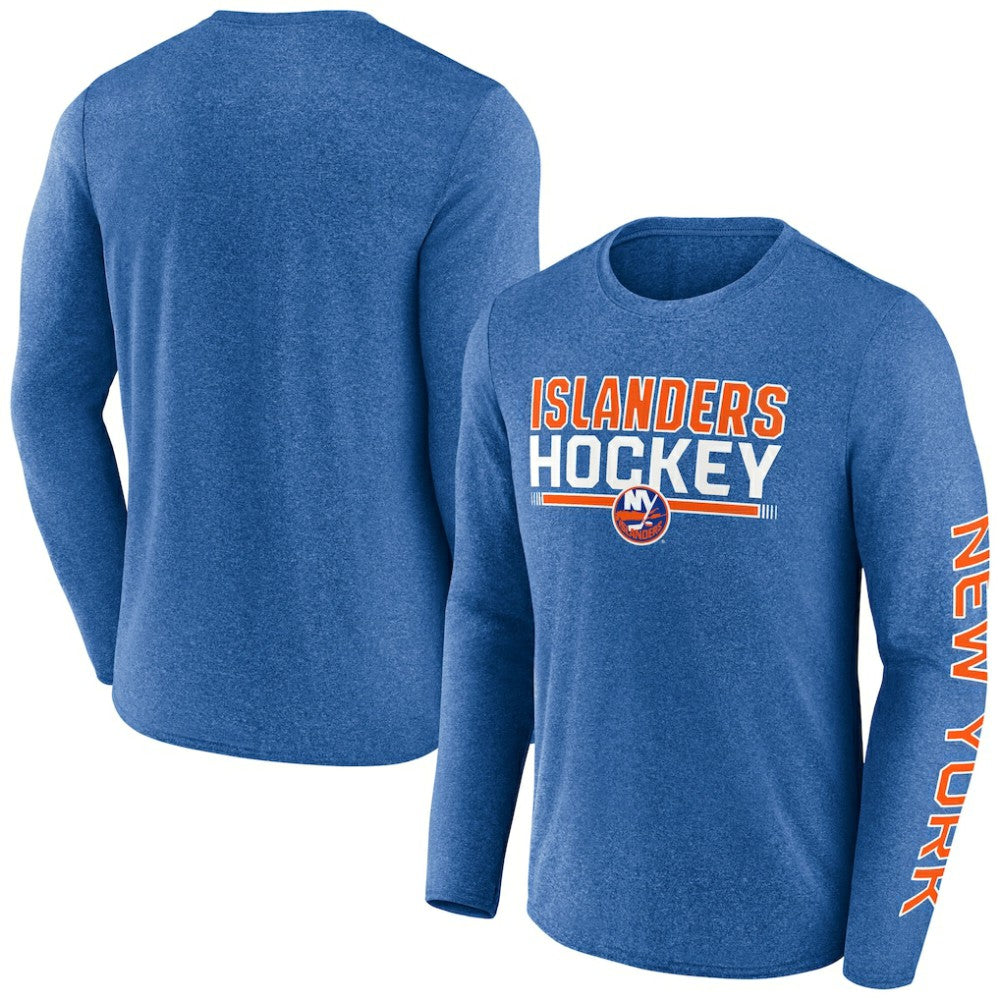 New York Islanders Fanatics Sweep Iconic Synthetic Long Sleeve T-Shirt - Heather Royal | Fanatics online