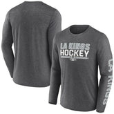 Los Angeles Kings Fanatics Sweep Iconic Synthetic Long Sleeve T-Shirt - Heather Charcoal | Fanatics discount