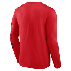 Chicago Blackhawks Fanatics Headline Long Sleeve T-Shirt - Red | Fanatics on sale