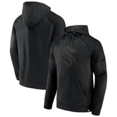 Seattle Kraken Fanatics Black Ice Defender Raglan Pullover Hoodie | Fanatics on sale