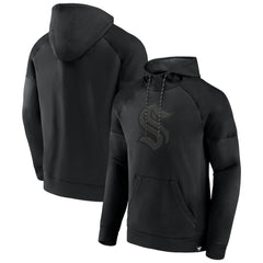 Seattle Kraken Fanatics Black Ice Defender Raglan Pullover Hoodie | Fanatics on sale