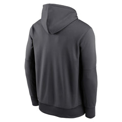 Miami Dolphins Team Muscle Performance Fleece Pullover Hoodie - Anthracite - Nike