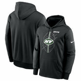 New York Jets Performance Fleece Pullover Hoodie - Black - Nike