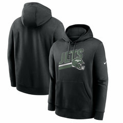 New York Jets Club Fleece Pullover Hoodie - Black - Nike