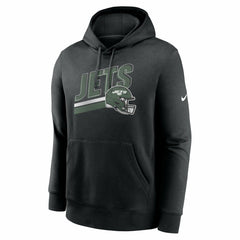 New York Jets Club Fleece Pullover Hoodie - Black - Nike
