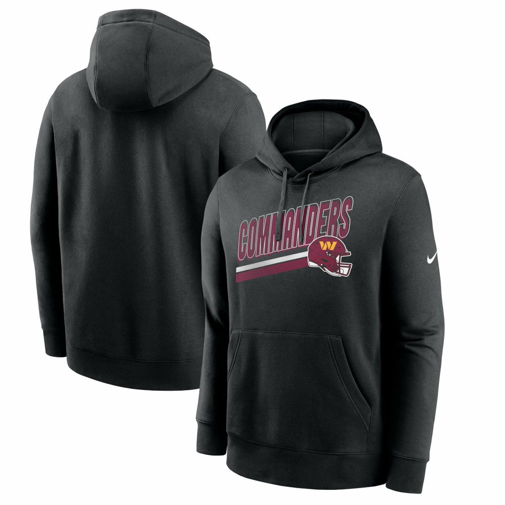 Washington Commanders Club Fleece Pullover Hoodie - Black - Nike