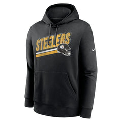 Pittsburgh Steelers Club Fleece Pullover Hoodie - Black - Nike