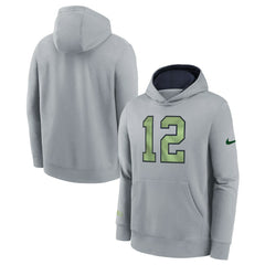 Seattle Seahawks Youth 2025 Rivalries Collection Club Hoodie - Wolf Gray - Nike