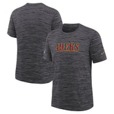 San Francisco 49ers Youth 2025 Rivalries Collection Sideline Velocity Dri-FIT T-Shirt - Heather Black - Nike