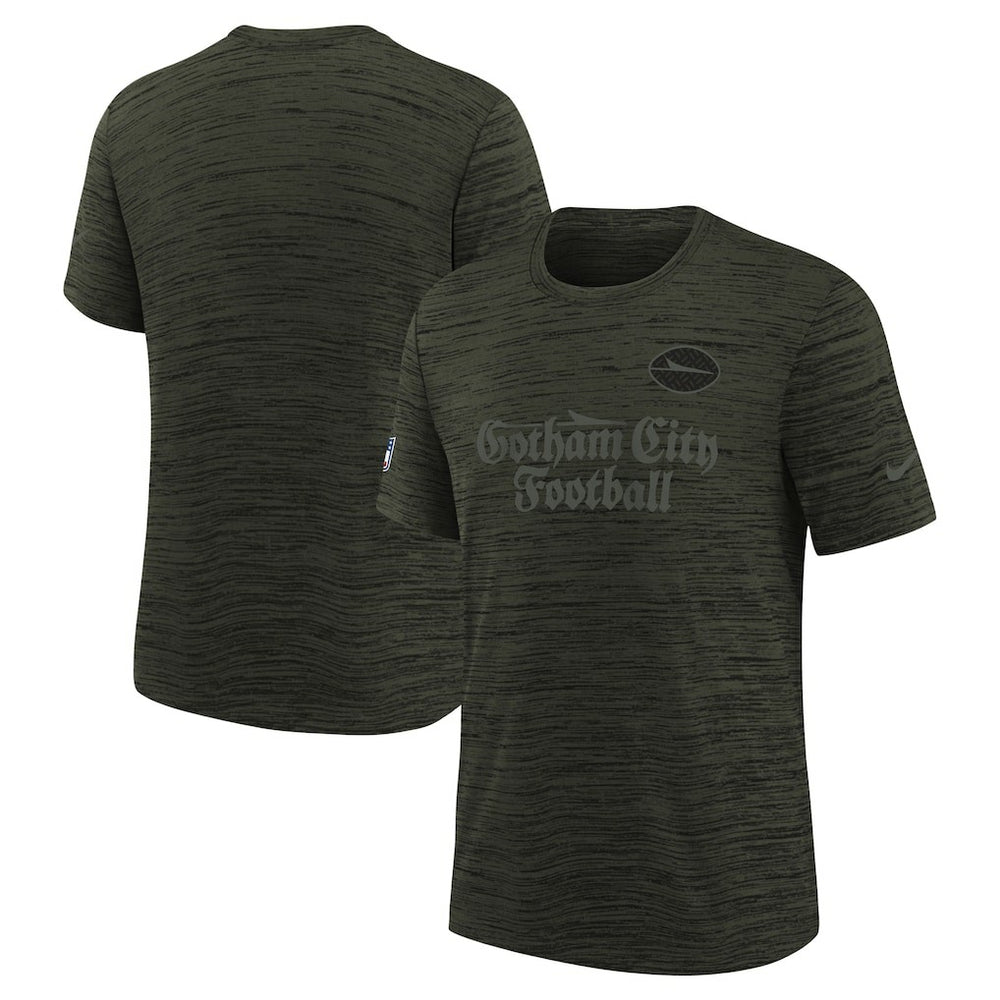 New York Jets Youth 2025 Rivalries Collection Sideline Velocity Dri-FIT T-Shirt - Gotham Green - Nike