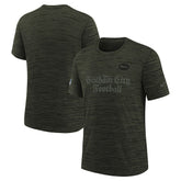 New York Jets Youth 2025 Rivalries Collection Sideline Velocity Dri-FIT T-Shirt - Gotham Green - Nike