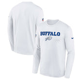 Buffalo Bills Youth 2025 Rivalries Collection Sideline Legend Dri-FIT Long Sleeve T-Shirt - White - Nike