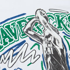 Mitchell & Ness Dirk Nowitzki Dallas Mavericks Hardwood Classics Chalked Up T-Shirt White