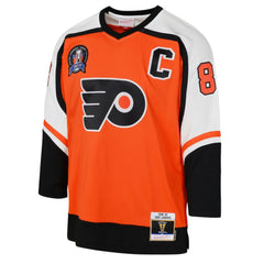 Eric Lindros Philadelphia Flyers Mitchell & Ness Youth 1996/97 Power Play 2.0 Player Jersey with Captain Patch - Orange | NHL discount