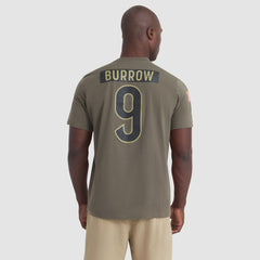 Joe Burrow Cincinnati Bengals 2025 Salute to Service Name & Number T-Shirt - Olive - Nike
