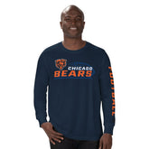Chicago Bears Starter Half Time Long Sleeve T-Shirt - Navy - NFL