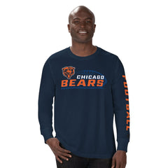 Chicago Bears Starter Half Time Long Sleeve T-Shirt - Navy - NFL