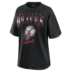 Atlanta Braves WEAR by Erin Andrews Women's Oversized Boyfriend T-Shirt Near Me