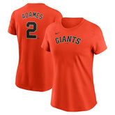 Willy Adames San Francisco Giants Nike Women's Cooperstown Collection Fuse Name & Number T-Shirt Outlet