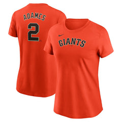 Willy Adames San Francisco Giants Nike Women's Cooperstown Collection Fuse Name & Number T-Shirt Outlet