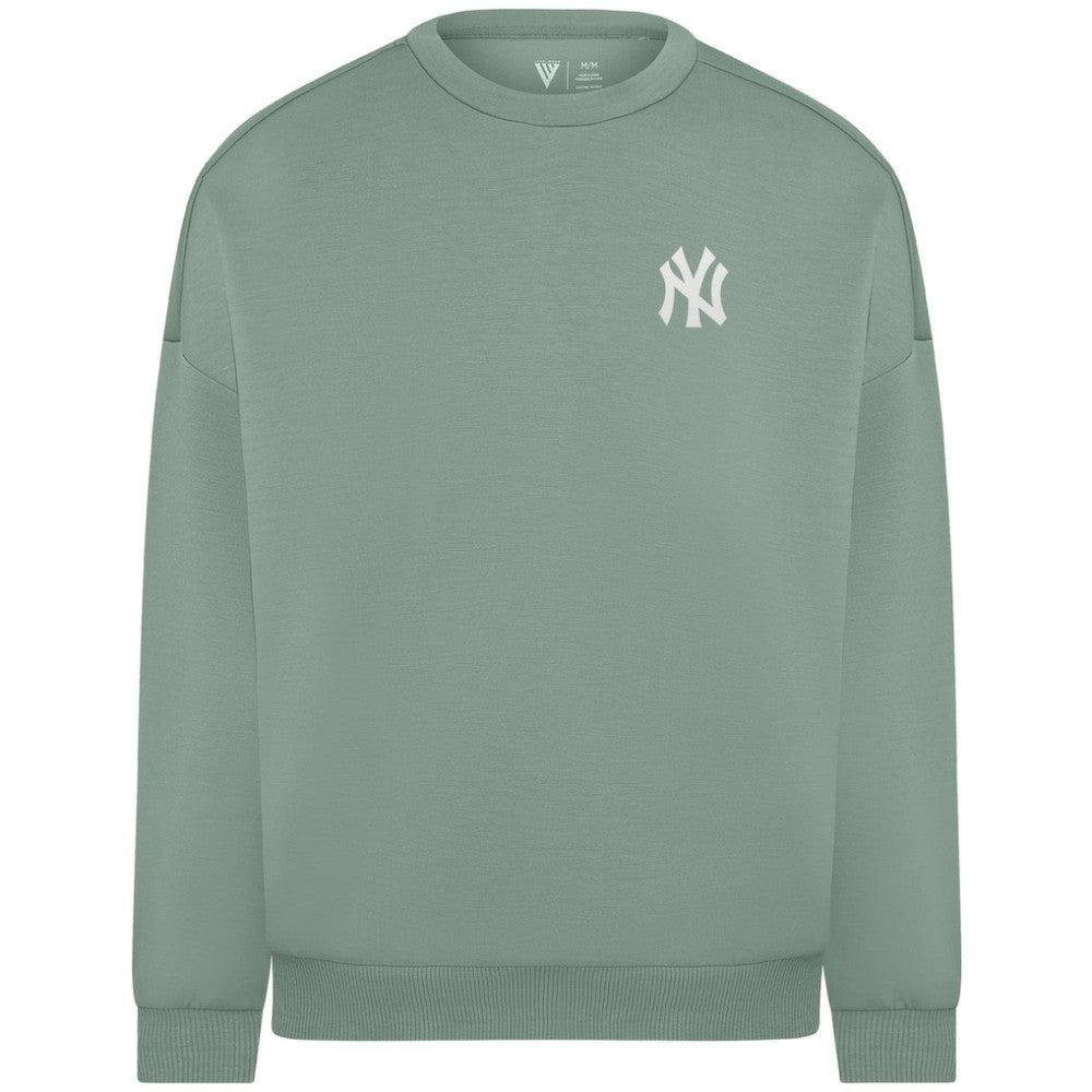 New York Yankees Levelwear Women's Luxe Signature Tri-Blend Pullover Sweatshirt for sale