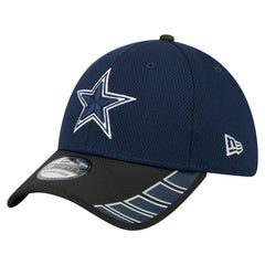 Dallas Cowboys New Era Visor Hit 39THIRTY Flex Hat - Navy/Black - NFL