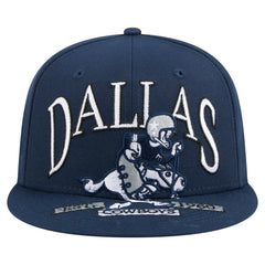 Dallas Cowboys New Era Throwback Oversized 59FIFTY Fitted Hat - Navy - NFL