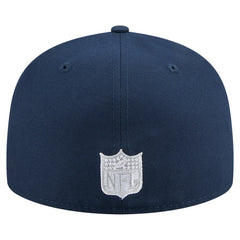 Dallas Cowboys New Era Throwback Oversized 59FIFTY Fitted Hat - Navy - NFL