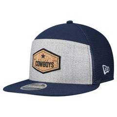 Dallas Cowboys New Era Cork Split Panel 9FIFTY Trucker Snapback Hat - Gray/Navy - NFL