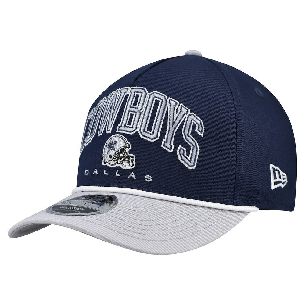 Dallas Cowboys New Era Arch 9FORTY A-Frame M-Crown Adjustable Hat - Navy - NFL