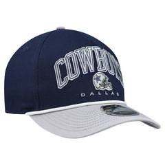 Dallas Cowboys New Era Arch 9FORTY A-Frame M-Crown Adjustable Hat - Navy - NFL
