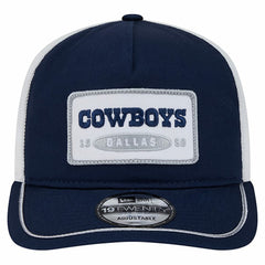 Dallas Cowboys New Era Patch 19TWENTY Adjustable Hat - Navy/White - NFL