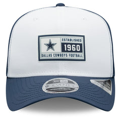 Dallas Cowboys New Era Established Patch 9SEVENTY Adjustable Hat - White/Navy - NFL