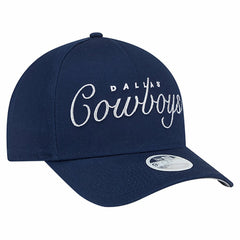 Dallas Cowboys New Era Women's Metallic A-Frame 9FORTY Adjustable Hat - Navy - NFL