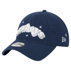 Dallas Cowboys New Era Girls Youth Cheer 9TWENTY Adjustable Hat - Navy - NFL