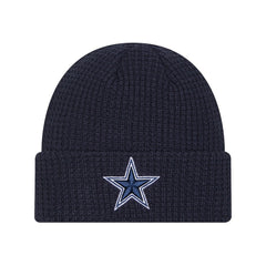 Dallas Cowboys New Era Youth Waffle Cuffed Knit Hat - Navy - NFL