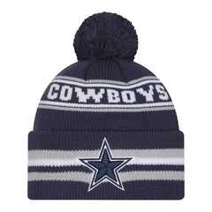 Dallas Cowboys New Era Pre-School Classic Cuffed Knit Hat with Pom - Navy - NFL