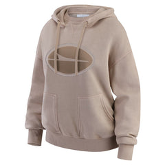 New York Jets WEAR by Erin Andrews Women's Washed Pullover Crewdie - Tan - NFL