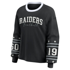 Las Vegas Raiders WEAR by Erin Andrews Women's Sport Long-Sleeve T-Shirt - Black - NFL