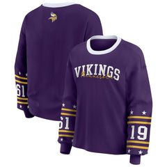 Minnesota Vikings WEAR by Erin Andrews Women's Sport Long-Sleeve T-Shirt - Purple - NFL